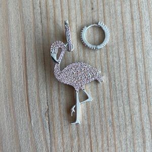 APM Monaco pink flamingo earrings
